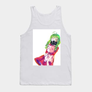 Girl with mask Tank Top